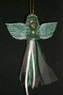CDry Brushed Angel Ornament (Open Wing) - Click To Enlarge